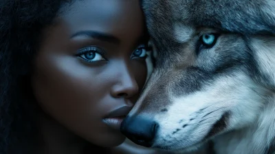 Majestic Queen and Wolf