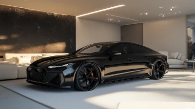 Audi RS7 in a Modern Bedroom