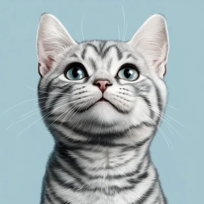 Smile of an American Shorthair Cat