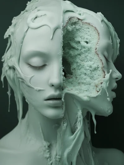 Surreal Cake Woman