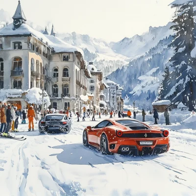 Luxury Sports Cars in St. Moritz