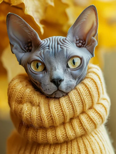 Sphynx Cat Vogue Parody