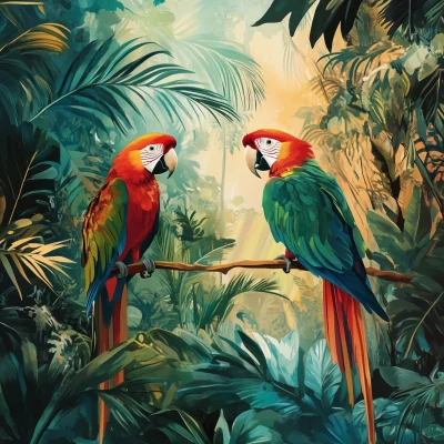 Parrot in Jungle