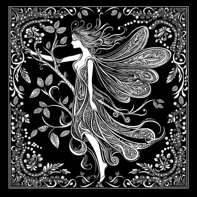 Art Nouveau Oak Tree Fairy