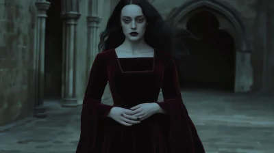 Gothic Handmaiden in Motion