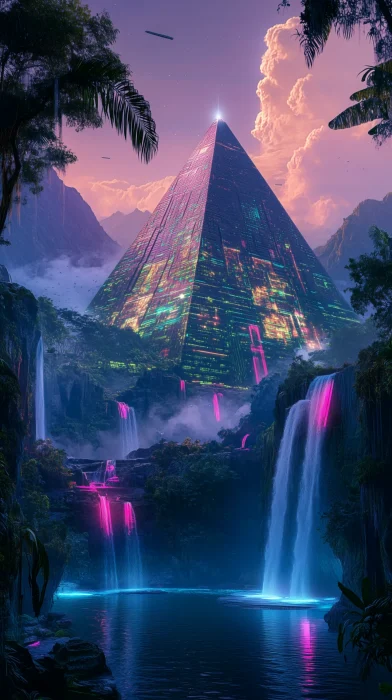 Cyber Pyramids Landscape