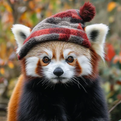 Red Panda in Hat