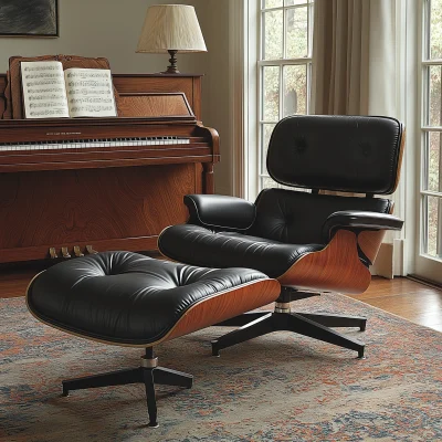 Cozy Music Room with Eames Chair