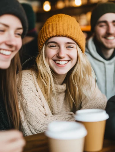 Friends Enjoying Coffee