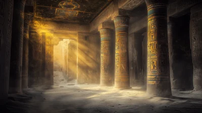 Abandoned Egyptian Temple Hall