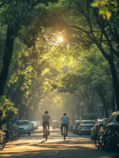 Biking Through Shenzhen