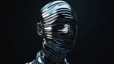 Chrome Head Portrait