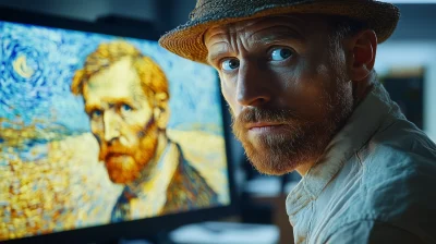 Vincent van Gogh in a cubicle