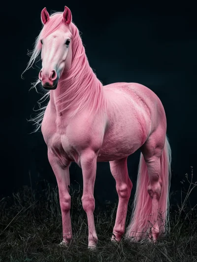 Majestic Pink Horse