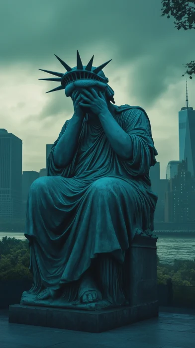 Statue of Liberty in Blue