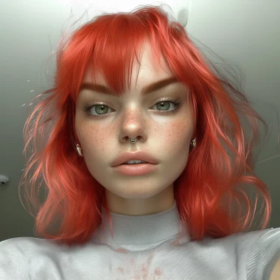 3D Rendered Portrait of a Girl