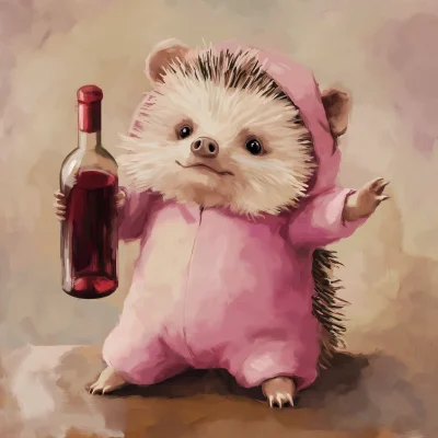 Cute Hedgehog in Costume