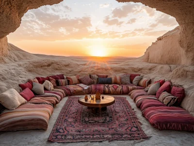 Intimate Tea Ceremony in the Desert