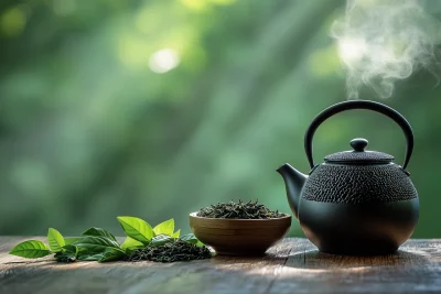 Steaming Green Tea