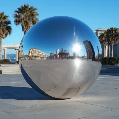 Reflective Silver Orb