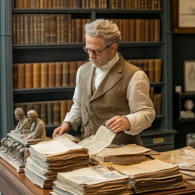 Museum Curator in Office