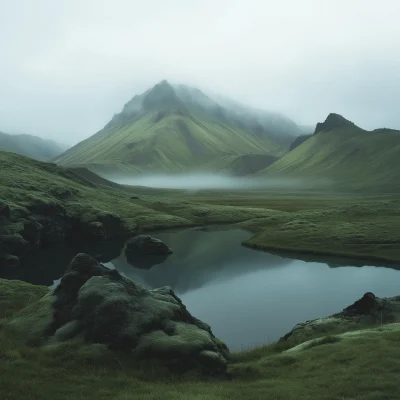 Mysterious Iceland Landscape