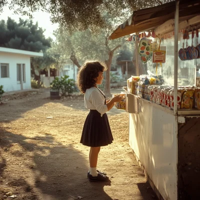 Girl Buying Candy