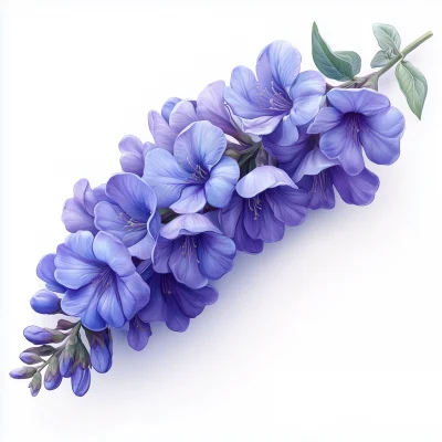 Purple American Wisteria Flower Garland