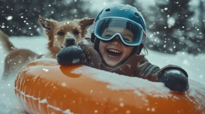 Winter Fun with Dog