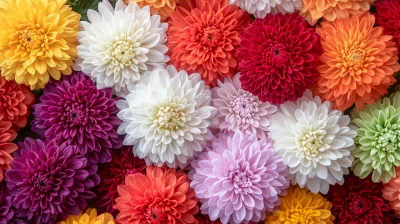 Chrysanthemum Flower Wall