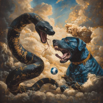 Python and Mastiff Encounter