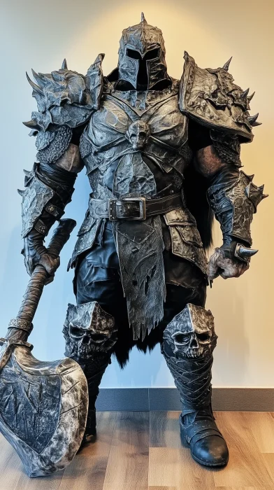 Villain Orc in Dragonbone Armor