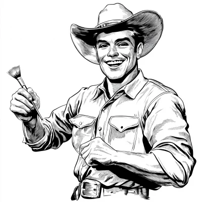 Retro Cowboy Clipart