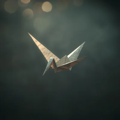 Floating Paper Crane