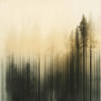 Serene Forest Abstract