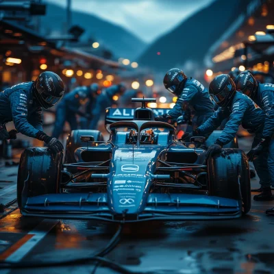 Alpine F1 Pit Stop