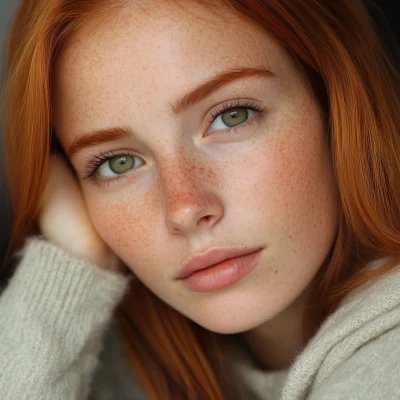 Elegant Redhead Woman