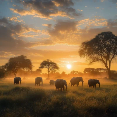 Serene Savanna Morning