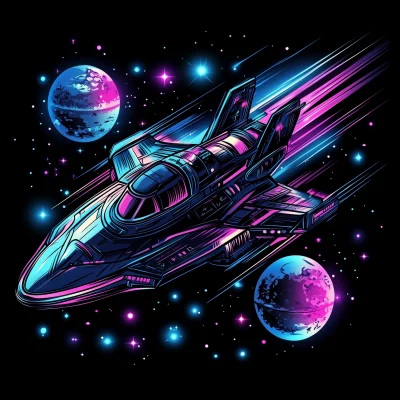 Neon Spaceship