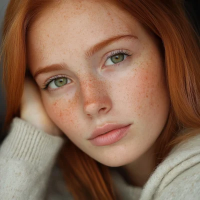 Elegant Redhead Portrait