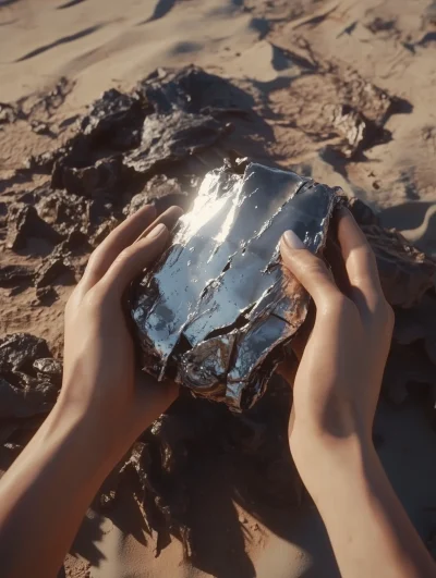 UFO Wreckage in the Desert