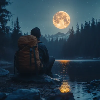 Camping Under the Moonlight