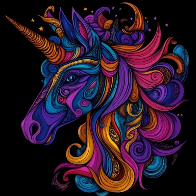 Colorful Unicorn Graphic