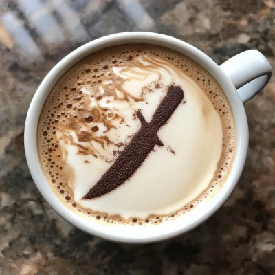 Coffee with Cocoa Art