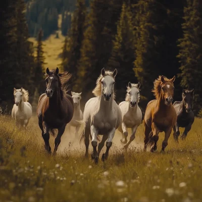 Horses Running Wild