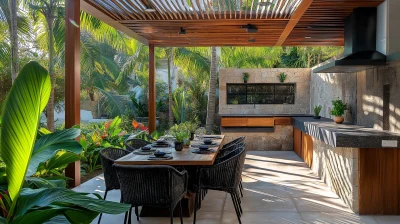 Tropical Outdoor Dining