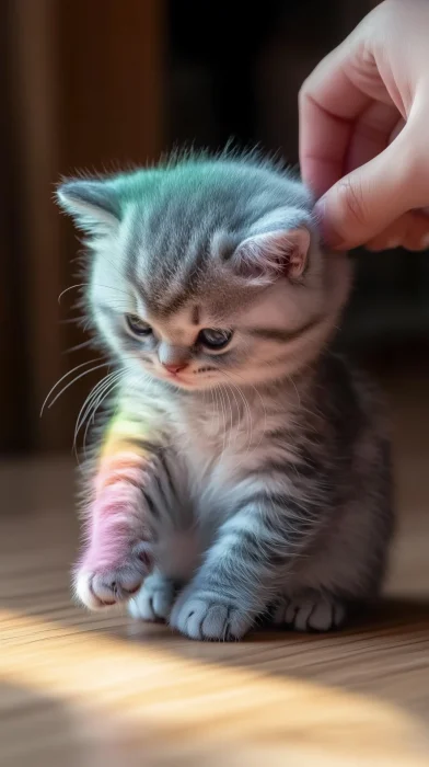 Angry Rainbow Cat