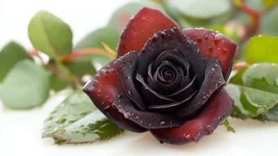 Elegant Black Rose