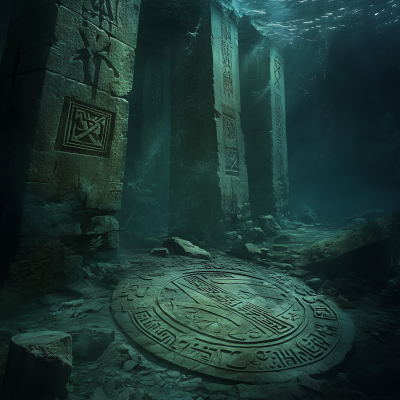 Underwater Ancient City Ruins