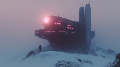 Futuristic Winter Landscape